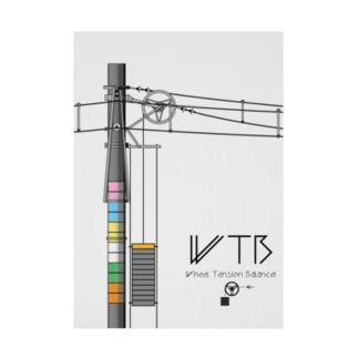 WTBと電柱（高崎エリア） Stickable Poster