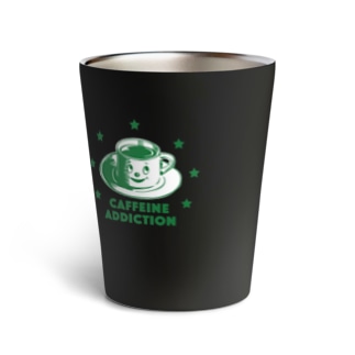 CAFFEINE ADDICTION (GREEN) Thermo Tumbler