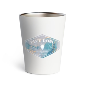 Blue Rose | wavy blue  Thermo Tumbler