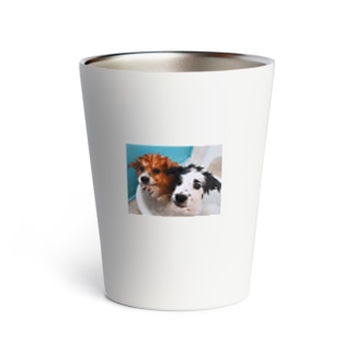 Two Dogs -Bathing- Thermo Tumbler