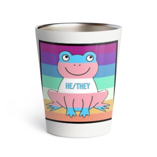 transgender (he/they) mlm/nblm frog Thermo Tumbler