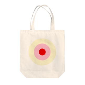 サークルa・クリーム・ピンク・赤 Tote Bag