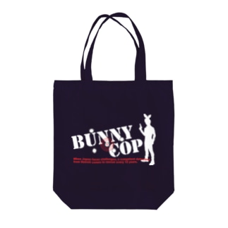 BUNNY COP LOGO W&R トートバッグ