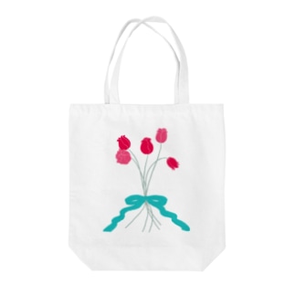 チューリップの花束 Tote Bag