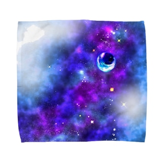 宇宙、星、ガラスの珠。 Towel Handkerchief