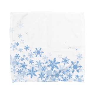 ふわふわ雪の結晶 Towel Handkerchief