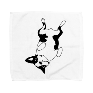 ボストンテリア3 Towel Handkerchief
