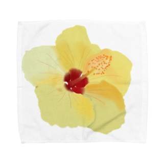 黄色いハイビスカス Towel Handkerchief