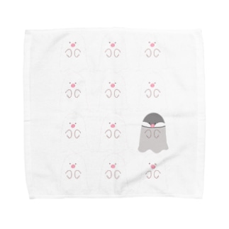 ちょっとホラーな文鳥 Towel Handkerchief