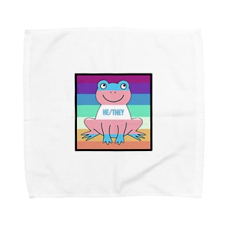 transgender (he/they) mlm/nblm frog Towel Handkerchief