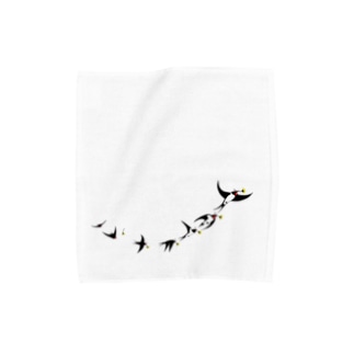 ツバメの花キャッチ Towel Handkerchief