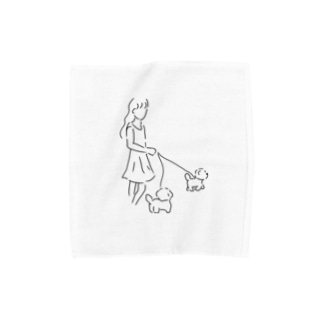 お散歩中 Towel Handkerchief