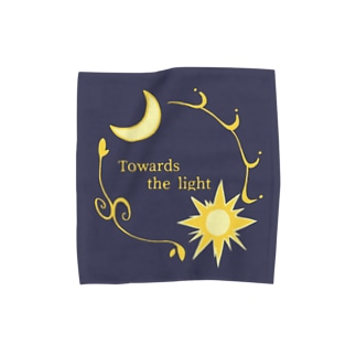 Towards the light (night) Towel Handkerchief