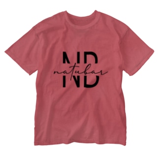 NATUbarロゴウォッシュTシャツ Washed T-Shirt