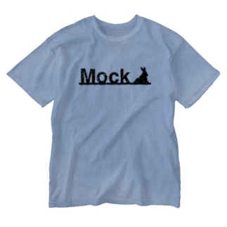 モックのシルエットロゴ Washed T-Shirt