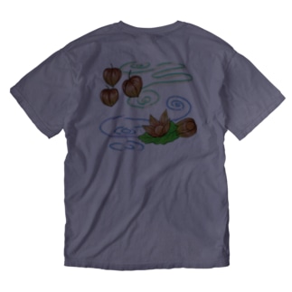ホオズキ 水紋（和柄）その2 Washed T-Shirt
