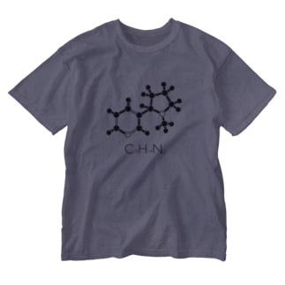 煙草 ニコチンの化学構造式  Washed T-Shirt