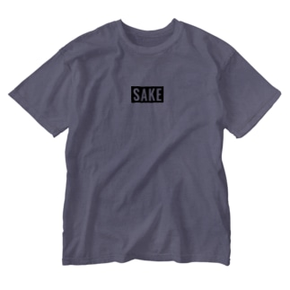 SAKE（ロゴ風） Washed T-Shirt