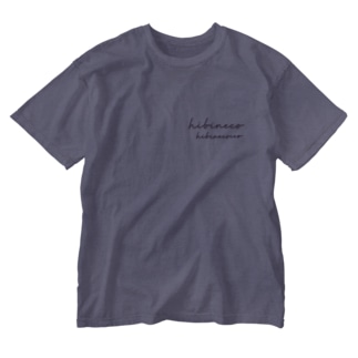 hibineco／hibinecocco パープル Washed T-Shirt