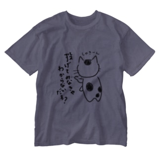ダーツ猫 Washed T-Shirt