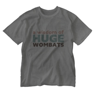 a wisdom of HUGE WOMBATS Washed T-Shirt