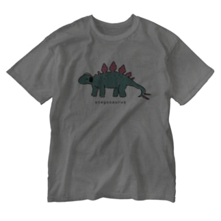 ノリノリステゴサウルス Washed T-Shirt