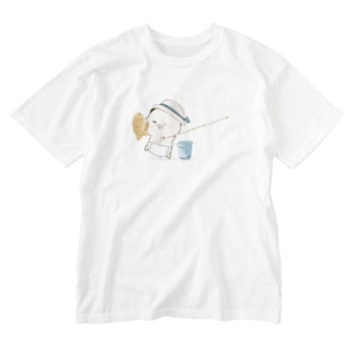 ゆずひこ　釣り(表面印刷のみ) Washed T-Shirt