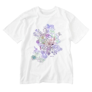 妖精と花 Washed T-Shirt
