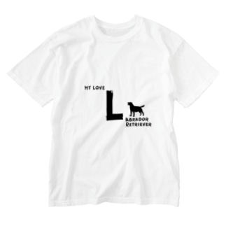 MY LOVE LABRADOR RETRIEVER（ラブラドールレトリバー） Washed T-Shirt