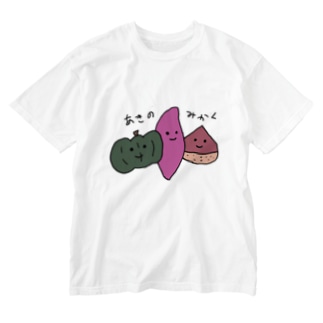 あきのみかくシリーズ Washed T-Shirt