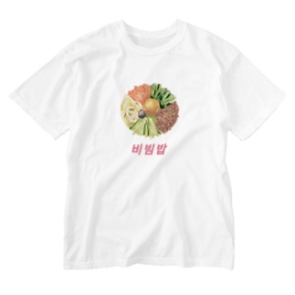 ビビンバ Washed T-Shirt