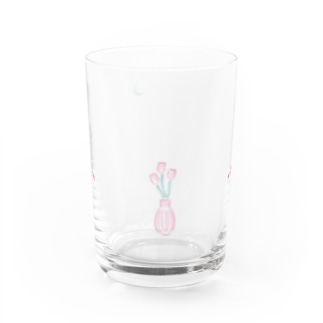 tulip & moon Water Glass