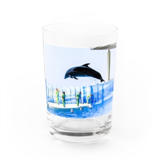 しずくの世界　イルカ Water Glass