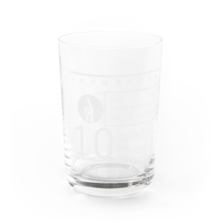 10 spiritual letter グレー　（陽） Water Glass