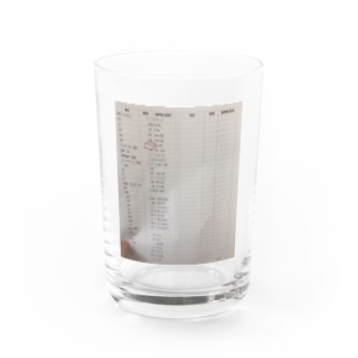 採血結果(CPK高値)グラス Water Glass