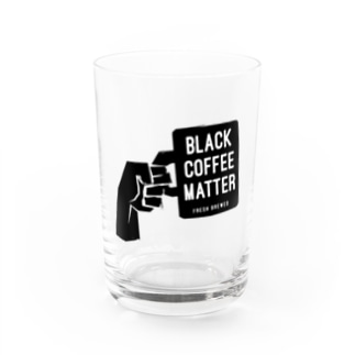 BLACK COFFEE MATTER Water Glass