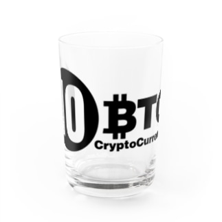 10BTC(Black-Logo) Water Glass