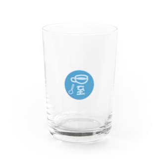 屋上コーヒーロースタリーロゴ Water Glass