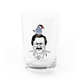 文鳥&部長 Water Glass