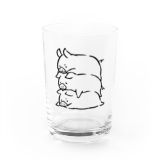 3匹の豚さん Water Glass