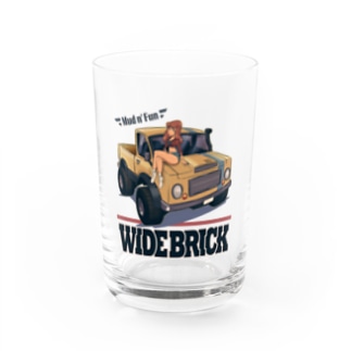"WIDE BRICK" Water Glass