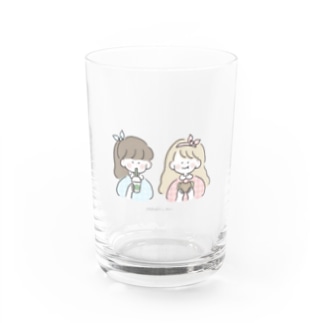 ピクニックをする女の子たち Water Glass