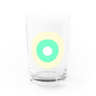 サークルa・クリーム・ペパーミント・白 Water Glass