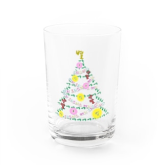 ハングルでクリスマスツリー Water Glass