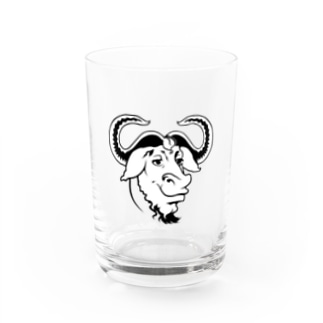 GNU の頭 Water Glass
