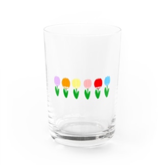Blooming flowers for colorful Water Glass