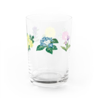 北海道の花々 Water Glass