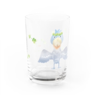 クローバー☆ハシビロコウ Water Glass