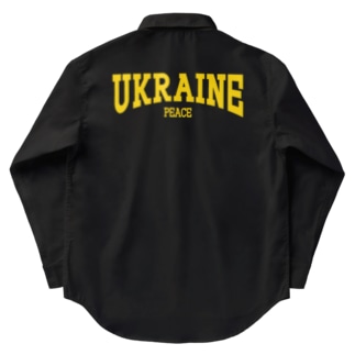 ウクライナピース　黄 Work Shirt