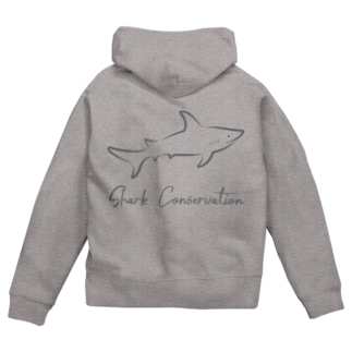 ゆるサメパーカー・スウェット（Shark conservation hoodie & sweat） Zip Hoodie
